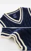 Gilet enfants vêtements pour garçons tricoté gilet haut bébé pull bas chemise 2023 coréen enfants pull coton mode 230311