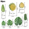 Decorative Flowers Party Supplies Po Props Home Decorations Tropical Plant Beach Theme Artificial Leaves Kit Lifelike Palm Foliage