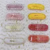 P Брэнд буквы дизайнерский клип Barrettes Luxury Shining Diamond Acryl Classic Classic Hair Conts для девочек Женские ювелирные изделия подарок