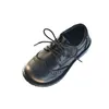Sneakers Full grain leather Children s shoes Genuine Leather Soft girls casual Baroque style Kids Boys school 230310