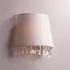 Lampes murales American Retro Simple Children's Room Youth Warm Bedroom Lampe de chevet Princess Crystal