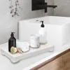 Bath Accessory Set Vanity Tray Countertop Organizer Rectangle For Office Decoration