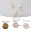 Rattles Mobiles Baby Rattle virkning Amigurumi Bunny Rattle Bell Born Knitting Gym Toy Education Teether Baby Mobile Rattle Toy 012 månader 230311