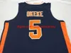 Vintage Tigers Chuma Okeke # 5 College Basketball Jersey personnalisé n'importe quel maillot de numéro de nom