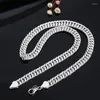 Choker Fashion Silver Necklace Simple Full Side Clavicle Chain Personalized Accessories Women Men TEN