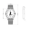 Zegarek 30th Walking Men Design Creative Zaprojektowany unisex zegarek 3atm wodoodporne stali nierdzewne BandwristWatches Thun22