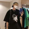 T-shirts hommes hommes anime imprimer pour korena tendances de la mode été vêtements décontractés adolescents surdimensionnés o cou coton t-shirts streetwear tops