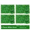 Flores decorativas 4pcs Artificial Boxwood Painéis de criptografia Planta Privacidade Hedge