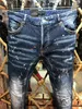 DSQ PHANTOM TURTLE Herren-Jeans, Luxus-Designer-Jeans, dünn, zerrissen, cooler Typ, lässiges Loch, Denim, modische Marken-Fit-Jeans, gewaschene Hose für Herren, 61276