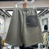 Shorts de carga jogger rus size para homens mulheres amarrar mais bolsos de calça curta roupas masculinas