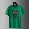 Men's T-Shirts Cotton short-sleeved T-shirt men's 2023 new European goods light luxury fashion cartoon embroidery European cross-border body