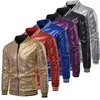 Мужские куртки UK Mens One Button Glitter Sequined Blazer Свадебная вечеринка