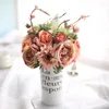 Decorative Flowers QiARSOYOO Silk Wedding Flower Bouquet Modern Cloth African Daisy Artificial Table Ornaments Fake Fabric Rose Decoration