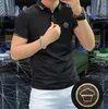 Nowe luksusowe styl męskie koszule polo designer t shirt High Street Haft haft stały kolor lapy polo drukowanie najwyższej jakości odzież koszulki azjatyckie rozmiar m-4xl
