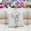 Pillow Nordic Lucky Feather Linen Couch Model Home Siesta Cover Core Cases Decor /Decorative