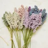 Decorative Flowers & Wreaths 6Pcs/Pack Artificial Vanilla Mini Foam Berry Spike Bouquet For Home Plant Wall Decoration Cereals PlantDecorati