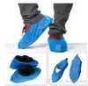 2023 couvre-chaussures jetables imperméables en plastique jour de pluie tapis protecteur de sol épais nettoyage couvre-chaussures bleu couvre-chaussures