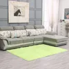 Carpets 2Pcs Bedroom Carpet Polyester Solid Color Bedside Living Room Area Rug Decorative Floor Mat Accessories Light Green