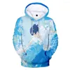 Men's Hoodies 3D Anime Ride Your Wave Boys/girls Ocean Hoodie Personality Hip Hop Kids Children Long Sleeve Clothes