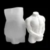 Mold de corpo Diy aromaterapia vela corporal arte artesanal expansão de gesso de pedra Silicone molde 1224054