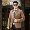 Piumino da uomo Big 9XL 8XL 7XL Mans Winter Cotton Jacket Collo in pelliccia PU Giacche in pelle Frangivento Cappotto impermeabile Plus Size XL-5XL 6XL A05