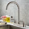 Kitchen Faucets 2-handle Fixed Faucet Tap Stainless Steel