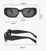 Square Solglasögon HD Nylon Lenses UV400 Anti-Radiation Street Fashion Beach Catwalk Lämplig för alla slitsmatchande stildesigner unisex med ruta 29UV