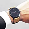 Armbanduhren Herrenuhr Sport Minimalistische Uhren für Männer Handgelenk Lederuhr Erkek Kol Saati Relogio Masculino Reloj Hombre
