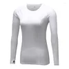 Camicie attive Foderato in pile Yoga Top sportivo femminile Abbigliamento da palestra Rashguard Intimo termico Canotta Collant da allenamento per donna Abbigliamento fitness