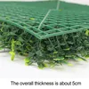 Dekorativa blommor Plast Turf Hedge UV Protected Simulation Green Wall Bracket Sunnyglade Outdoor Terrace Patio Integritetsskydd