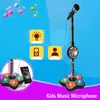 Trummor Percussion Kids Microphone With Stand Karaoke Song Music Instrument Toys Braintraining Education Toy Birthday Present for Girl Boy 230311