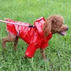 Dog Apparel Small XL Raincoats Reflective Waterproof Raincoat Teddy Puppy Hooded Jacket Coat Pet Large Dogs Clothes For Rainy Day