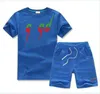 2-7 Years Kids Designer Clothing Sets summer high quality T-Shirt Pants Set Brand printing Children 2 Piece 100% cotton Clothing baby Boys girl Fashion Appare