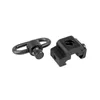 Sling Tactical Mount Troy Dual Side Qd Attachment Ambidextrous Swivel Capability Fit 20mm Picatinny Weaver Rail