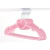 Hangers Racks 10 pièces cintre Durable cintre ABS coeur motif cintre pour adultes enfants vêtements suspendus fournitures 230311