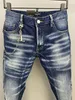 DSQ PHANTOM TURTLE Men's Jeans Mens Luxury Designer Jeans Skinny Ripped Cool Guy Causal Hole Denim Fashion Brand Fit Jeans Me330o