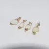 Hanger kettingen 5 -stam goudplaten rauwe slakken charme hangers voor ketting moeder parelschaal vrouwen accessoires