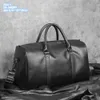 Factory Wholesale Men Sacs Sacs 2 Black Simple et polyvalent noir doux et confortable sac à main en cuir extérieur