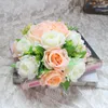 Decorative Flowers Simulation Silk Flower Ball Wedding Car Decoration Bouquet Decorations For Weddings Centerpieces Fake Rose Balls