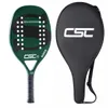 Tennisracket Professional Carbon and Glass Fiber Beach Soft Face Racquet Cover Högkvalitativ padel med väska 230311