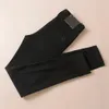 2023 New Men's Jeans Fashion Tripp Pants Designer Highted Pure Black Bans Slim Pants Trend Trend Trend