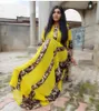 Ubranie etniczne 2023 Przyjazd seksowny styl mody afrykańskie kobiety poliestrowe drukowanie długiej sukienki plus size