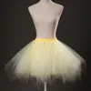 Ny Short Petticoat Tulle kjolar Kvinnor Elastiska stretchiga lager Summer vuxen tutu kjol swing underskirt