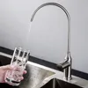 Kitchen Faucets 304 Stainless Steel Single Cold Direct Drinking Water Faucet Button Wwitch Reverse Osmosis Filters Purifier