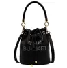 Luxury Designer Womens Bags Rich Barrels Real Classic Marc Cannes Modeling Leather Crossbody Bucket Bag M00202