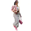 Projektant kobiet kurtki wiosenny krótki styl odzieży wierzchniej Baseball z długim rękawem drukowane Streetwear płaszcze 6 kolorów S-XXL