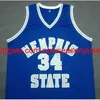 Vintage Rare MS State #34 Elliot Perry Basketball Jersey Custom Любой номер трикотаж