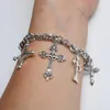 Charm Bracelets Vintage Catholic Multi-Style Cross Alloy Bracelet DIY Jewelry Crafts Gift For Woman And Man P54