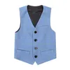 Gilet enfants Plaid Top enfant vêtements de mariage garçon robe formelle costumes enfants adolescents messieurs gilet bébé enfant en bas âge fête veste 230311