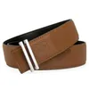 Klassieke Vintage Men and Women Brand Belts Fashion Letter Smooth Buckle Top Designer Belt Breedte 3.8cm hoofdlaag Cowhide Casual Belt